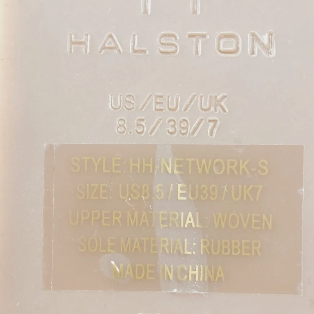 New Halston Network Cream Crisscross Strap Wedge Espadrille Sandal A609